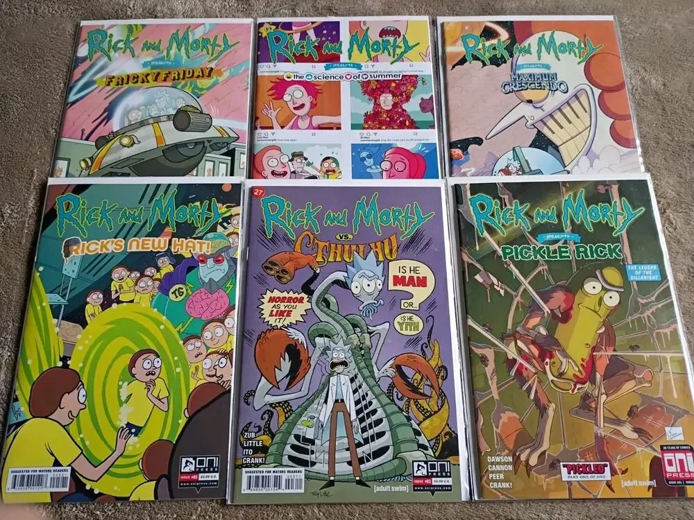 RICK AND MORTY 6 Issue Lot NM Oni Press Comics #1's Variant Random